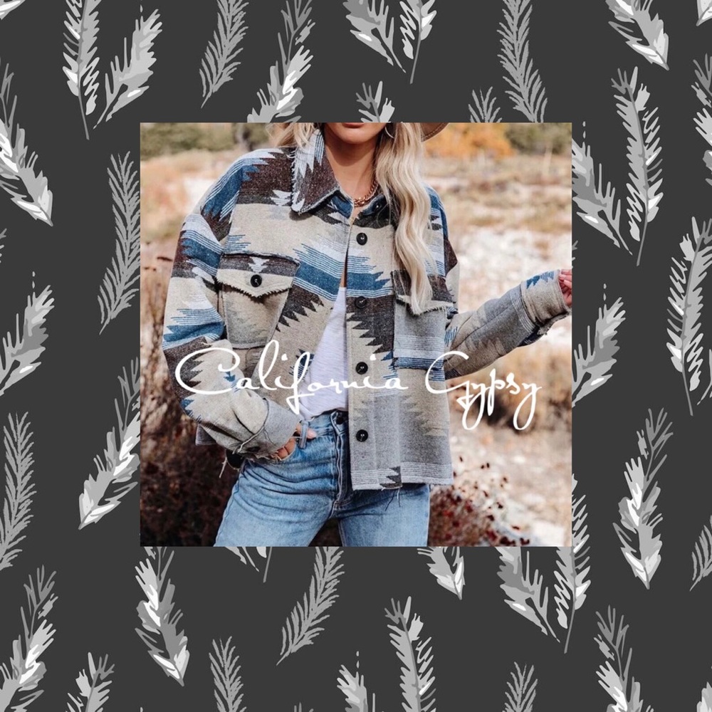 Aztec Western Distressed Jacket - Picture 5 of 10